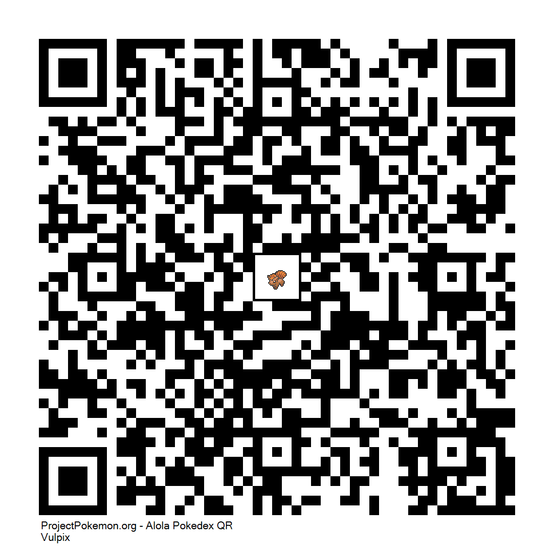 Cdigo QR de Vulpix